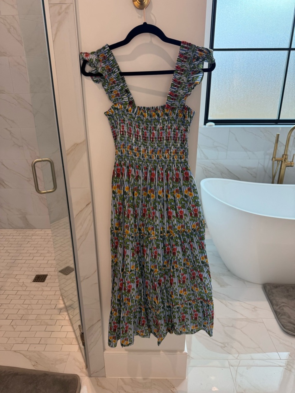 Hill House The Nap Dress - Germanium Stripe size medium - Picture 2 of 4